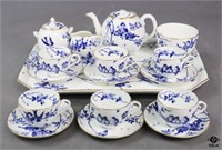 Porcelain Tea Set / 17 pc