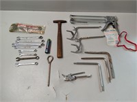 Caulk Gun, Wrenches, Rainbow Sprinkler Wrench