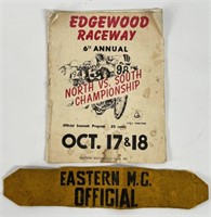 1960s Eastern Motorcycle Club Official Armband