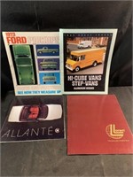 Lot original car brochures