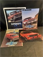 Lot of original car brochures