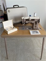 1957 Singer sewing machine with sewing table