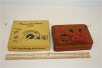 Playing Card Holder  & Wooden Box Card Holder Box