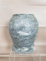 Solid Marble Stone Flower 10" Vase
