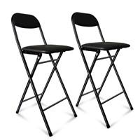 UWEAR Folding Bar Stool with Back,Tall Folding