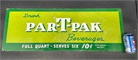 DRINK PAR-T-PAK BEVERAGES ORIGINAL METAL SIGN