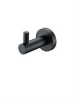 New black matte towel hook, 2 inch base