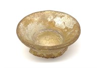 Ancient Roman Aqua Glass Bowl (1st-3rd C. AD)