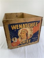 Wenatchee Chief apple crate