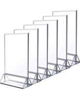 NIUBEE 6Pack 5x7 Clear Acrylic Sign