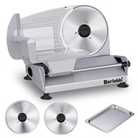 Meat Slicer, 200W Electric Food Slicer with 2