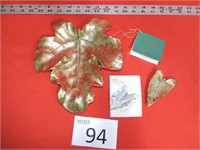 Virginia MetalCrafters LOT 5 - Brass Leaves