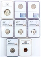 Coin U.S Certified Coinage Mercury Dimes +