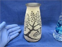 nice signed 7in tall pottery vase - 1997