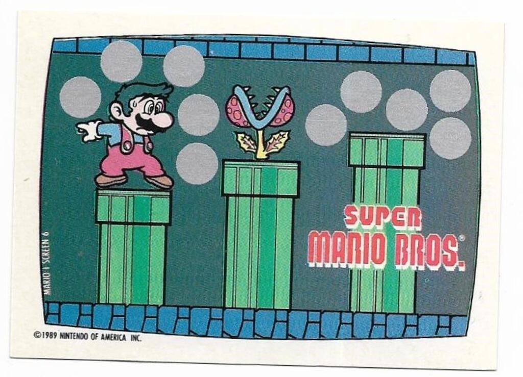 1989 Nintendo Gamepack card Super Mario #6