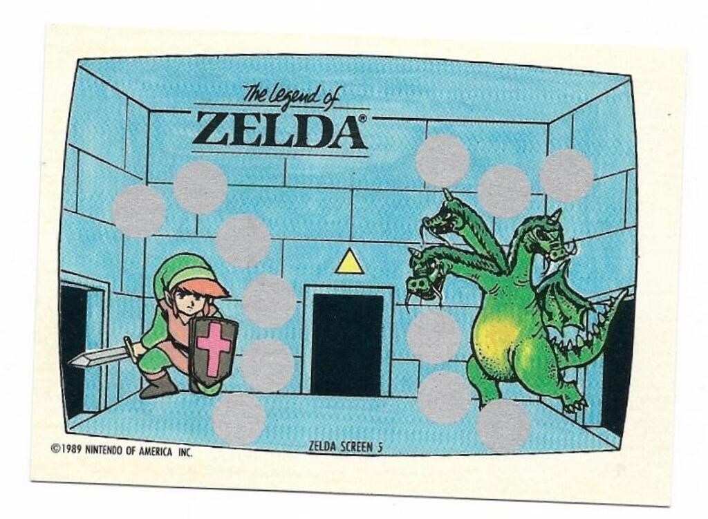 1989 Nintendo Gamepack card Legend of Zelda #5