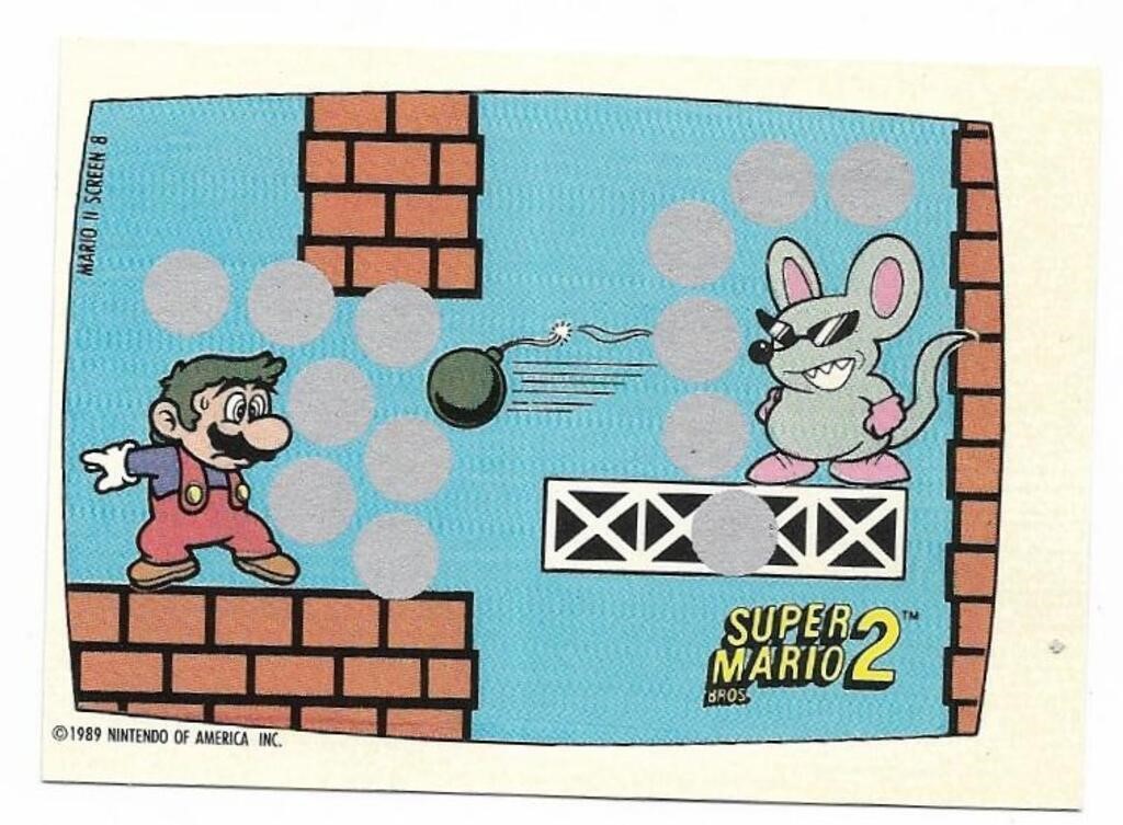 1989 Nintendo Gamepack card Sup Mario 2 #8