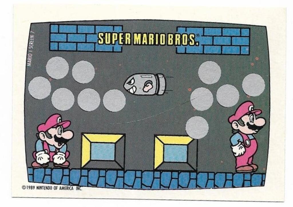 1989 Nintendo Gamepack card Super Mario #7