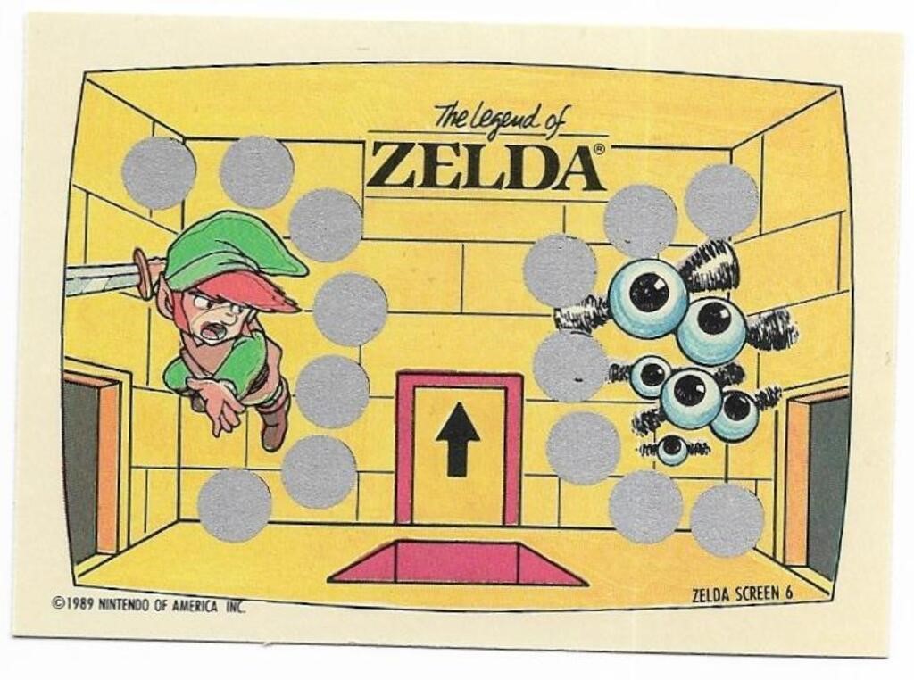 1989 Nintendo Gamepack card Legend of Zelda #6