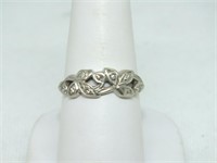 14K WHITE GOLD AND DIAMOND RING