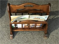 Wooden Magazine Rack