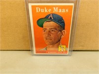 1958 Topps Duke Maas #228 Baseball Card