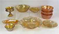 Vintage Marigold Carnival Glass & More
