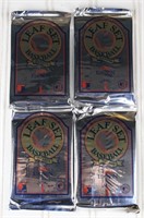 (4) 1992 Leaf Baseball Foil Packs