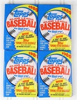 (4) 1989 Topps Baseball Wax Packs