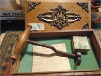 Antique Dentist Key In Ornate Box