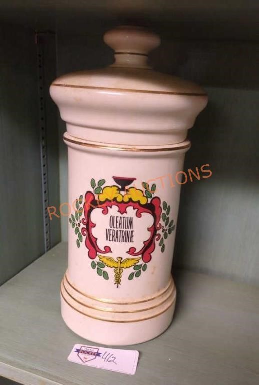 Vintage Pharmacy Apothecary  jar  canister