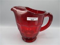 Fenton ruby red water pitcher