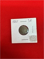 1865 Three Cent Coin