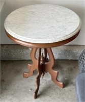 nMarble top table 24 x 29