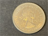 1965 United Kingdom 2 Shillings - Florin Coin