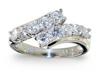 Platinum 1.00 ct Natural VS Diamond Ring