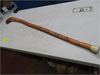 Intricately Carved 42" Walking Cane