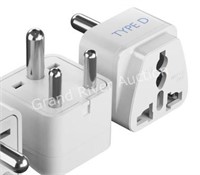 2 Pack Type D Travel Plug Adaptors