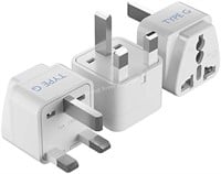 3 Pack Type G Plug Adaptors