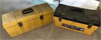 Lot of 2 Plastic Toolboxes