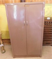 Electroweld metal wardrobe cabinet w/ shelf &