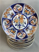 8 Imari Oriental Style 6-1/4'' Plates