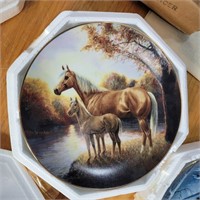 "autumn reverie" collector plate w/certificate