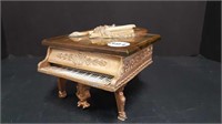 BRASS PIANO MUSICAL JEWELLERY BOX
