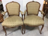 Pair of Beige Occasional Chairs