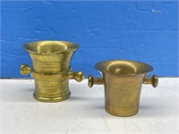 Vintage Solid Brass Apothecary Mortars