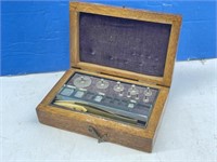 Antique Apothecary Balance Scale and Weights in