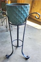WROUGHT IRON PLANT STAND,