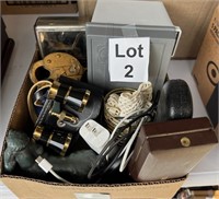 Vintage Binoculars, Lock and Decor