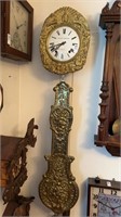 Antique Rousseau-Bizouard Hanging Clock